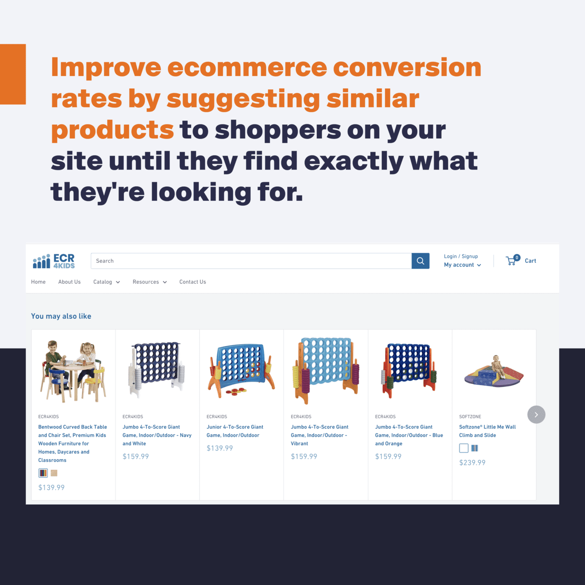 Improve ecommerce conversion rates with product suggestions